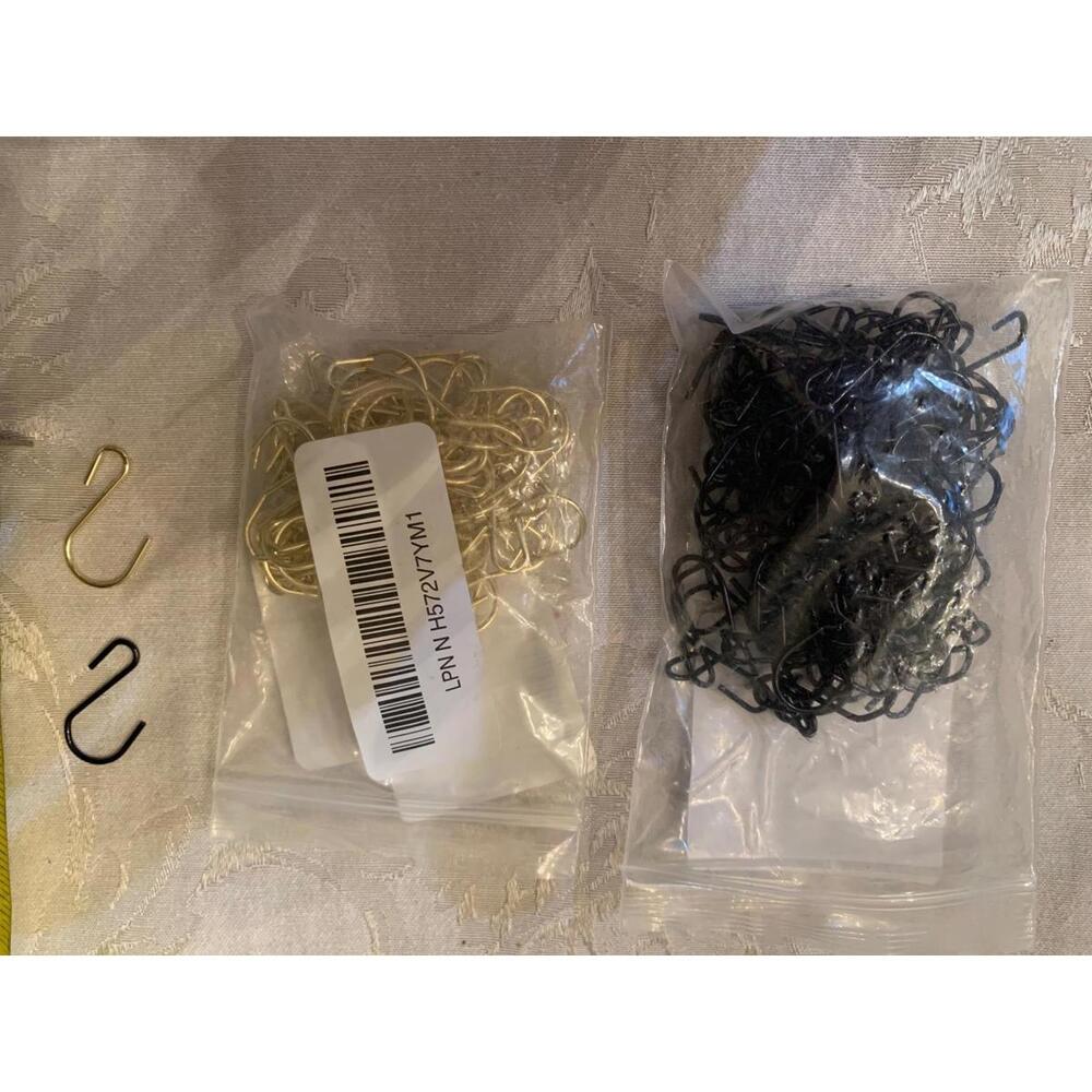 Black and Gold 1 Inch Hooks. 170+ Total